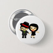 Twee tegen Tango Ronde Button 5,7 Cm (Voorkant /achterkant)