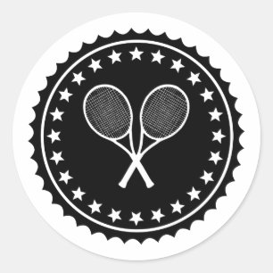 twee tennis racquet met sterren label