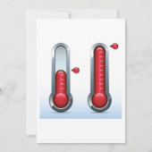 Twee thermometers kaart (Voorkant)