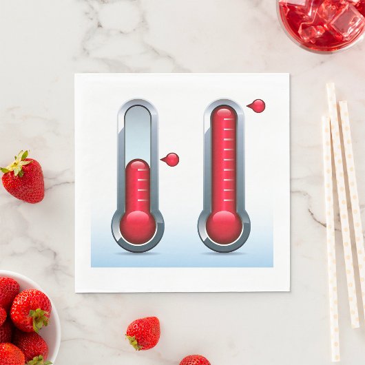 Twee thermometers servet