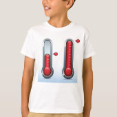 Twee thermometers t-shirt (Voorkant)