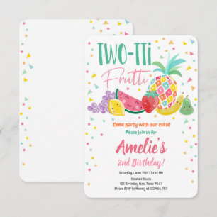 Twee-tit Frutti Tutti Fruitig Verjaardag Fruit Zom Kaart