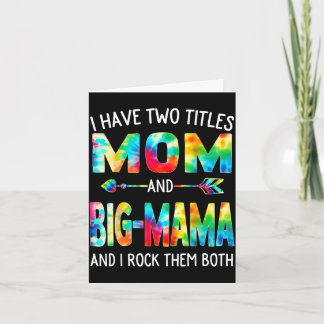 Twee titels mama en oma tie-dye leuk kaart