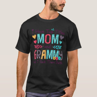 Twee titels voor moeder en mijn vrouw t-shirt