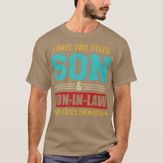 Twee titels zoon en zonneschijnse  retro t-shirt
