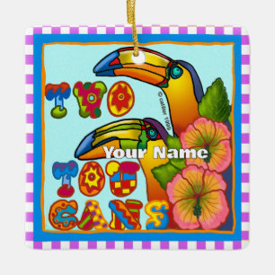 Twee Toekans Keramisch Ornament