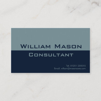 Twee Tone Blue Grey, Professional Visitekaartje