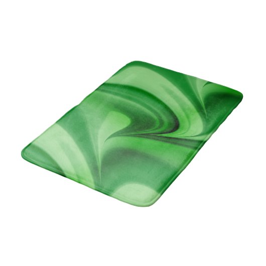 Twee Tone Emerald Swirl Badmat (Gekanteld)