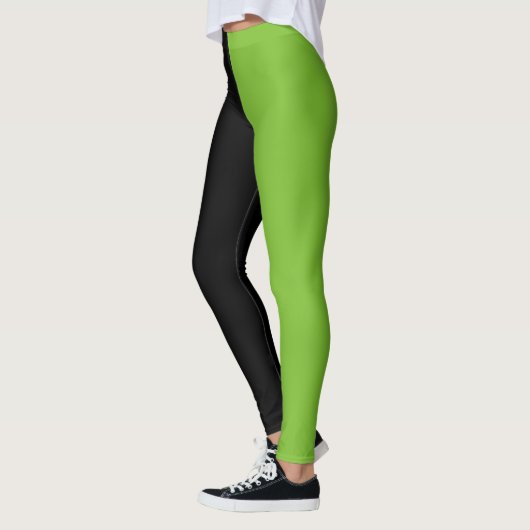 Twee Tone Green Black Halloween Leggings (Links)