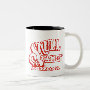 Twee Tone Mok w/ Skull Valley, Arizona Logo