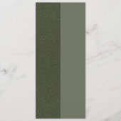 Twee-Tone Mosgroene Gestructureerde Platte Menu – (Voorkant)