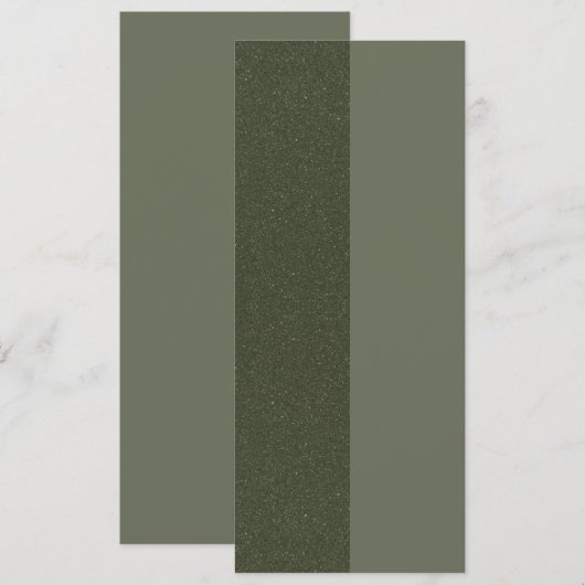 Twee-Tone Mosgroene Gestructureerde Platte Menu – (Voorkant / Achterkant)