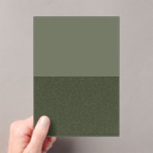 Twee-Tone Moss Green Acryl Uitnodigen - Acryl Uitnodigingen (Insitu (Draagbaar))