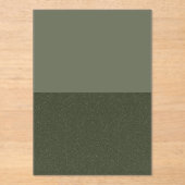 Twee-Tone Moss Green Acryl Uitnodigen - Acryl Uitnodigingen (Voorkant)