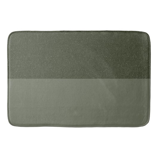 Twee-Tone Moss Green Bath Mat –  (Voorkant)