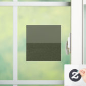 Twee-Tone Moss Green Window Cling – Smooth & Textu Raamsticker (Huis)