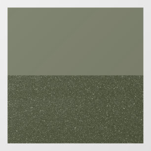 Twee-Tone Moss Green Window Cling – Smooth & Textu Raamsticker