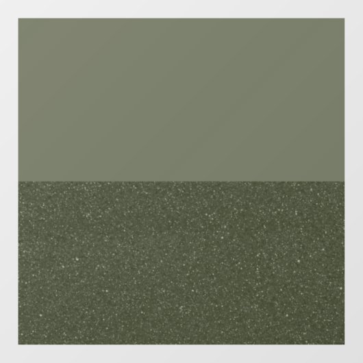 Twee-Tone Moss Green Window Cling – Smooth & Textu Raamsticker (Vel)