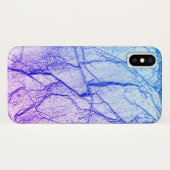 Twee Tone Paarse marmer Case-Mate iPhone Case (Achterkant (horizontaal))