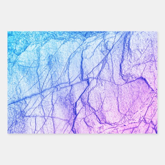 Twee Tone Paarse marmer Inpakpapier Vel (Voorkant 2)