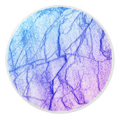 Twee Tone Paarse marmer Keramische Knop (Voorkant)