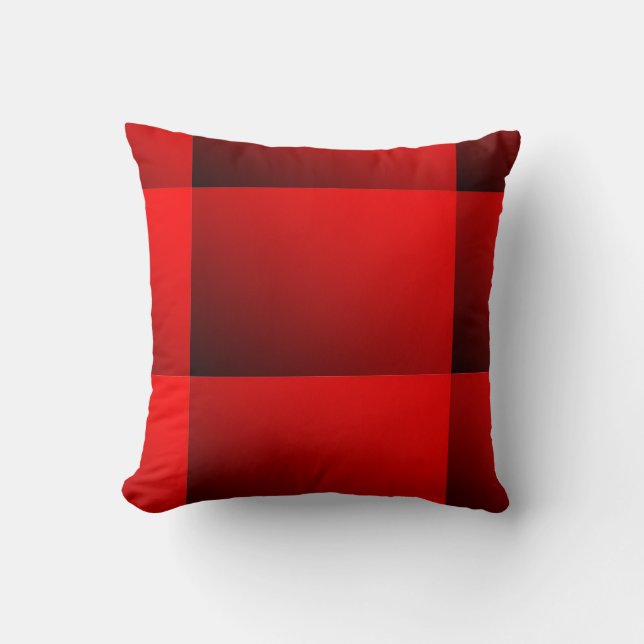 Twee Tone Red Cushion Kussen (Voorkant)
