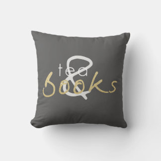 Twee Tone Tea en Books Sierkussen