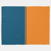 Twee-tone-throw Blanket Fleece Deken (Voorkant (Horizontaal))