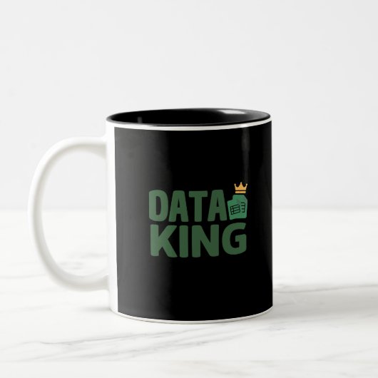 Twee-Tons Koffiemok Data King Tweekleurige Koffiemok (Links)
