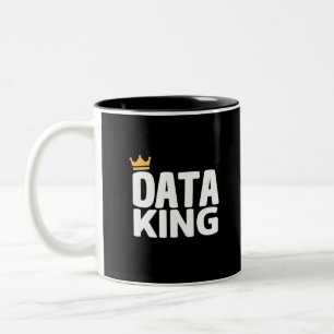 Twee-Tons Koffiemok Data Koning Tweekleurige Koffiemok