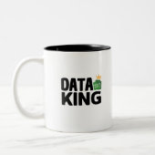 Twee-Tons Koffiemok Data Koning Tweekleurige Koffiemok (Links)