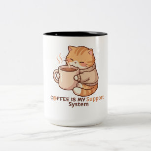 Twee-Tons Mok, 450 ml Tweekleurige Koffiemok