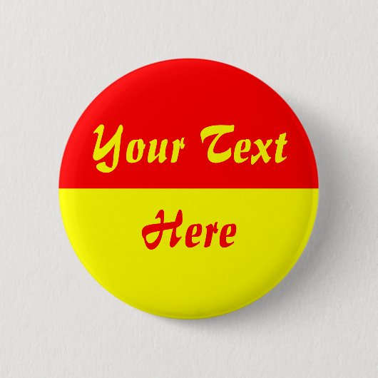 Twee toon - 07 - Gepersonaliseerd Ronde Button 5,7 Cm (Voorkant)