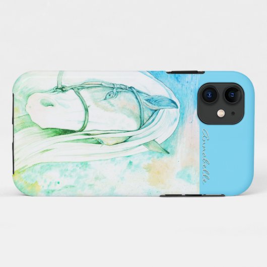 Twee Toon (blauwgroen) Case-Mate iPhone Case (Achterkant (horizontaal))
