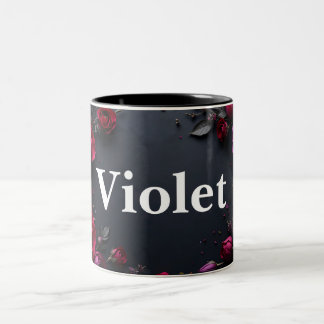 twee toon floral design koffie mok