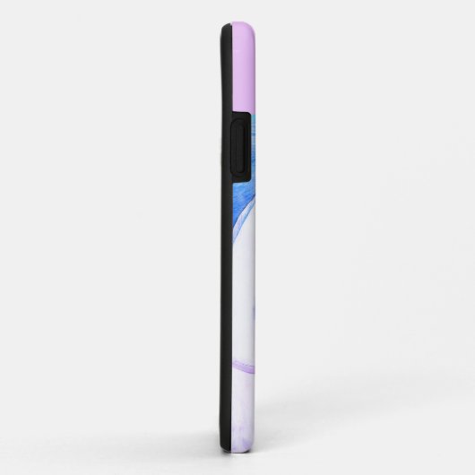 Twee toon (paars) Case-Mate iPhone case (Achterkant/rechts)