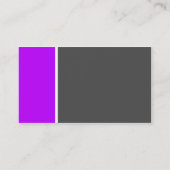 Twee toon (Paars en grijs) - Gepersonaliseerd Visitekaartje (Achterkant)