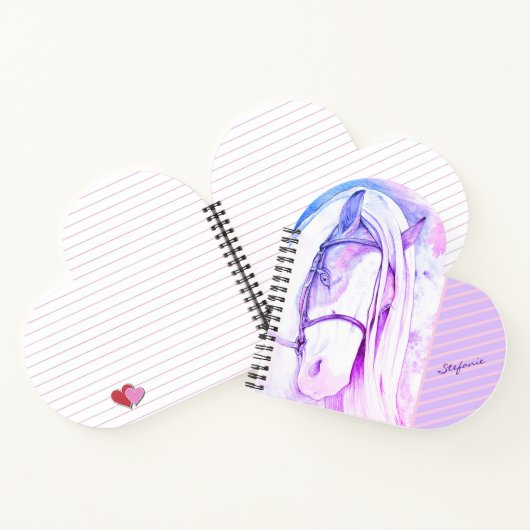 Twee toon (paars) notitieboek (Binnen)