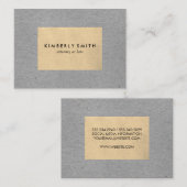 Twee toonaangevende kleurenblokken visitekaartje (Voorkant / Achterkant)