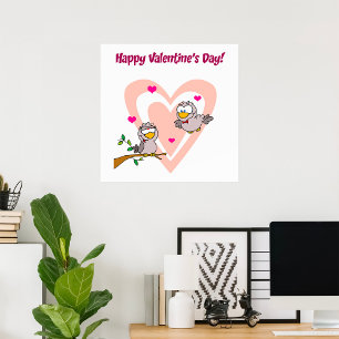 Twee Tortelduifjes Poster