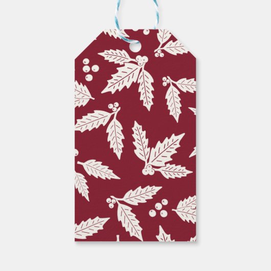 Twee tortelduiven in het rood cadeaulabel (Achterkant)