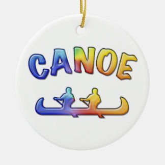 Twee tot Canoe Keramisch Ornament
