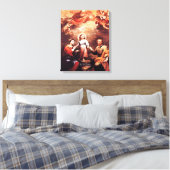 Twee trends canvas afdruk (Insitu (Slaapkamer))