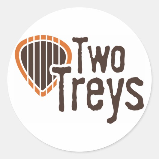 Twee Treys Circle Sticker (Voorkant)