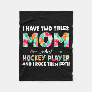 Twee trotse moeders en hockey speelsters moeders fleece deken