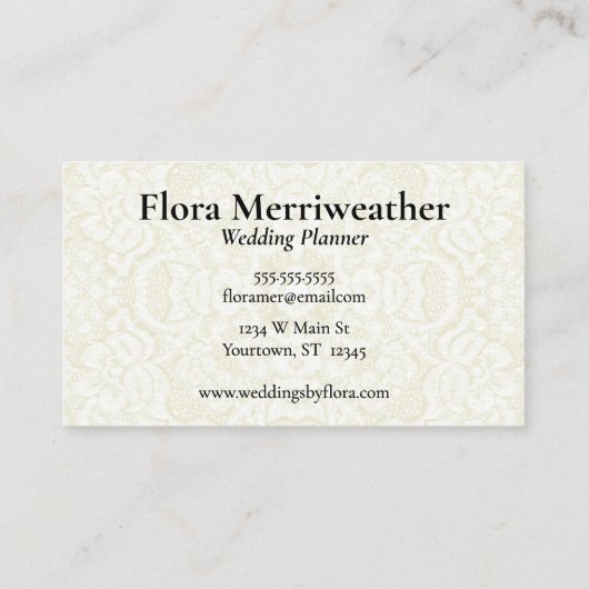 Twee Trouwringen Wedding Planner Visitekaartje (Achterkant)