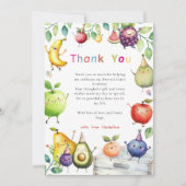 Twee-tti Fruitjes 2e verjaardag dankkaart Bedankkaart (Voorkant)