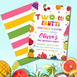 Twee-tti Fruitjes Zo'n Schatje, 2e Vruchten Zomer Kaart