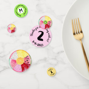 Twee-tti Fruitti Tutti Tropische Verjaardag Confetti