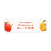 Twee-tti Fruity 2e Verjaardagsfeest Etiket (Voorkant)